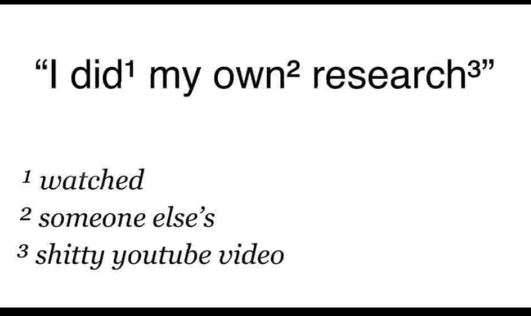 I did my own research