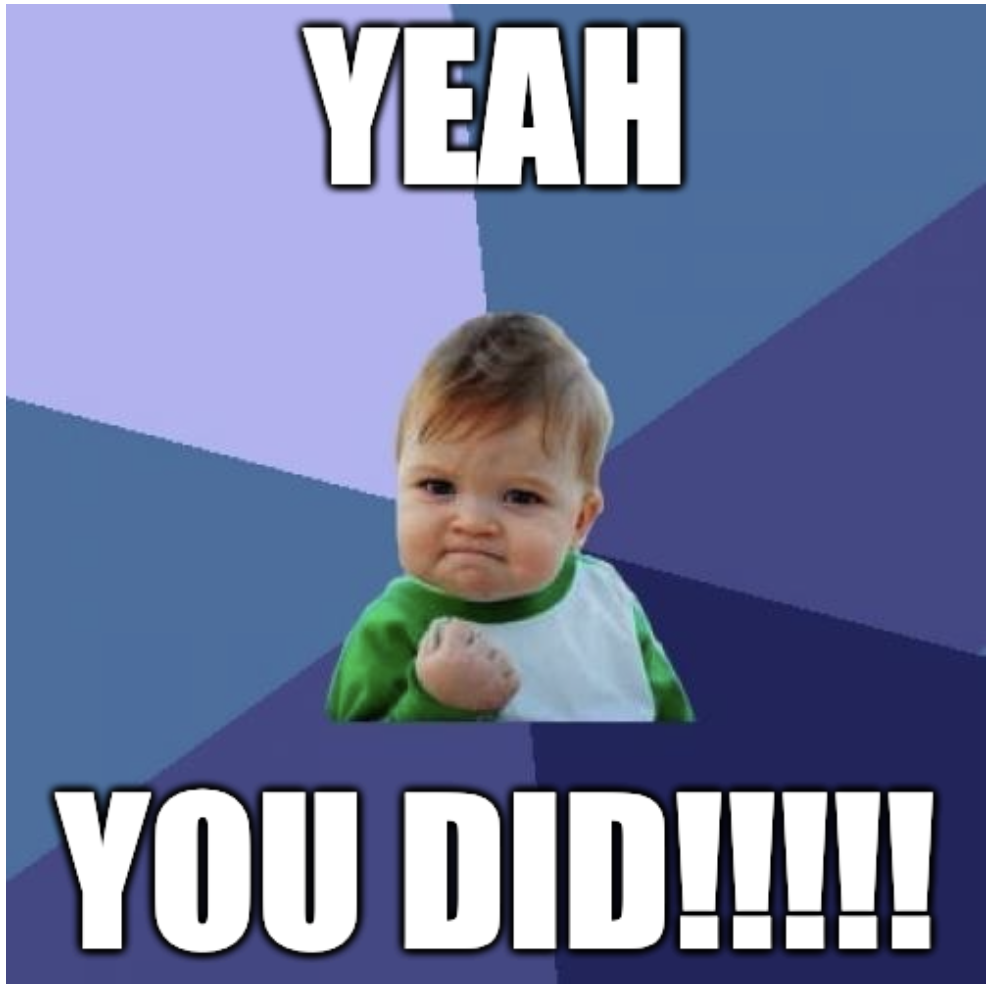 Yeah you did